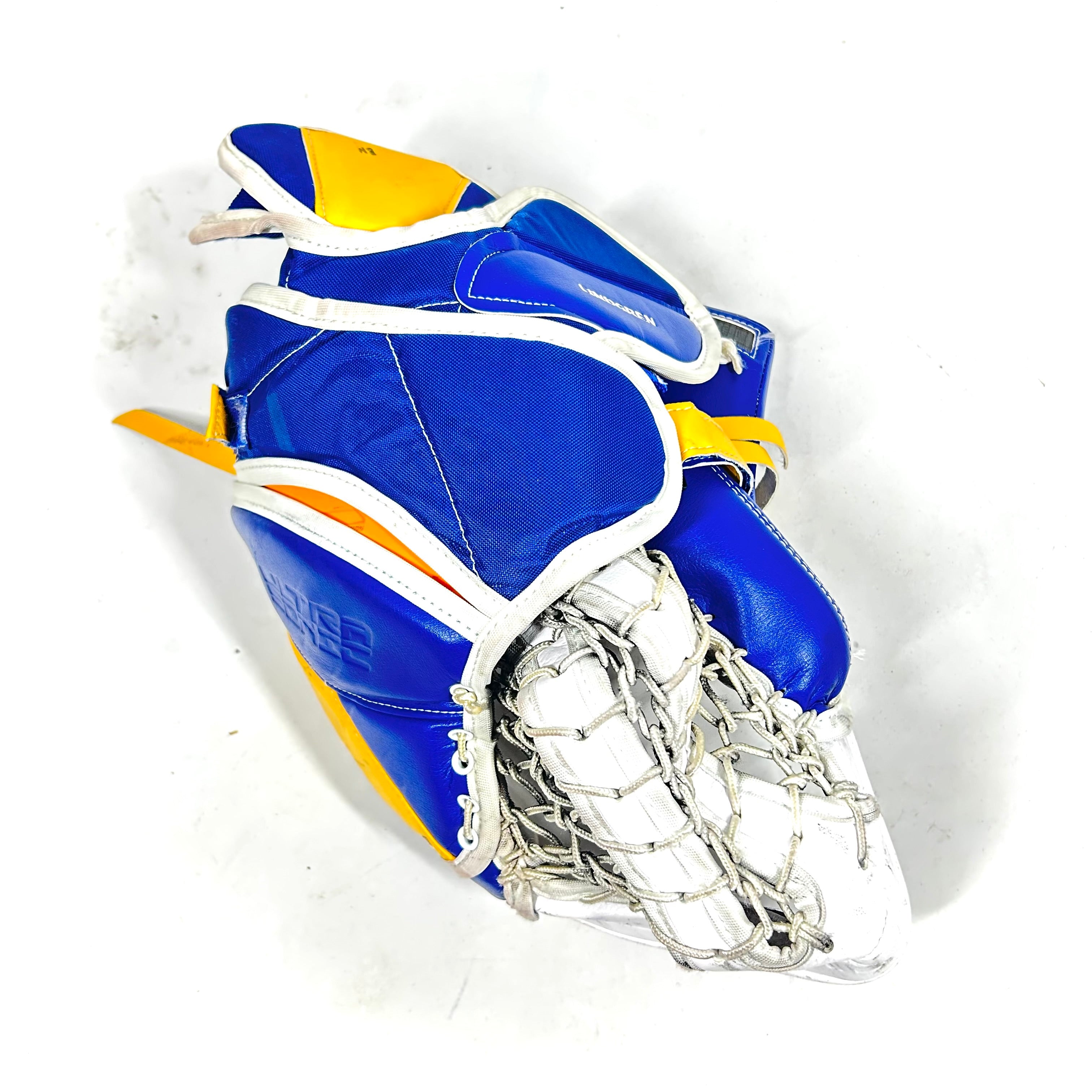 Bauer Supreme UltraSonic - Gant de gardien droit Pro Stock d'occasion (bleu/bleu marine)